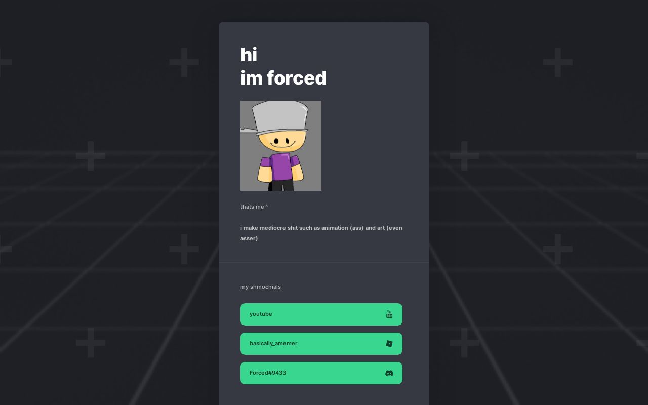 Carrd profile picture for @forced